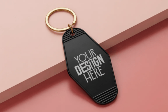 Black Motel Keychain Mockup Review