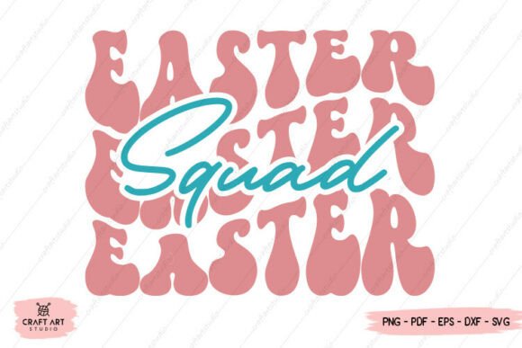 Easter Squad T Shirt - Retro Easter PNG