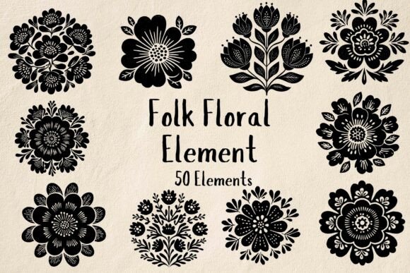 Folk Art Floral Element SVG Review for Real Embroidery Projects