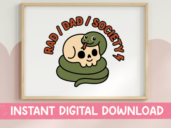 Rad Dad Society SVG PNG Skull Snake Embroidery Review
