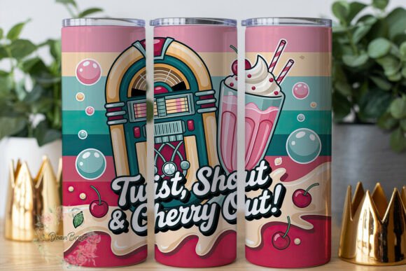 Retro Cherry Jukebox 20oz Tumbler Wrap Review