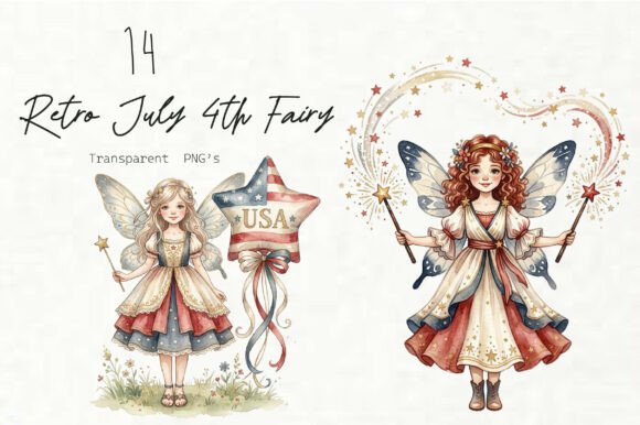 Retro July 4th Fairy PNG Review